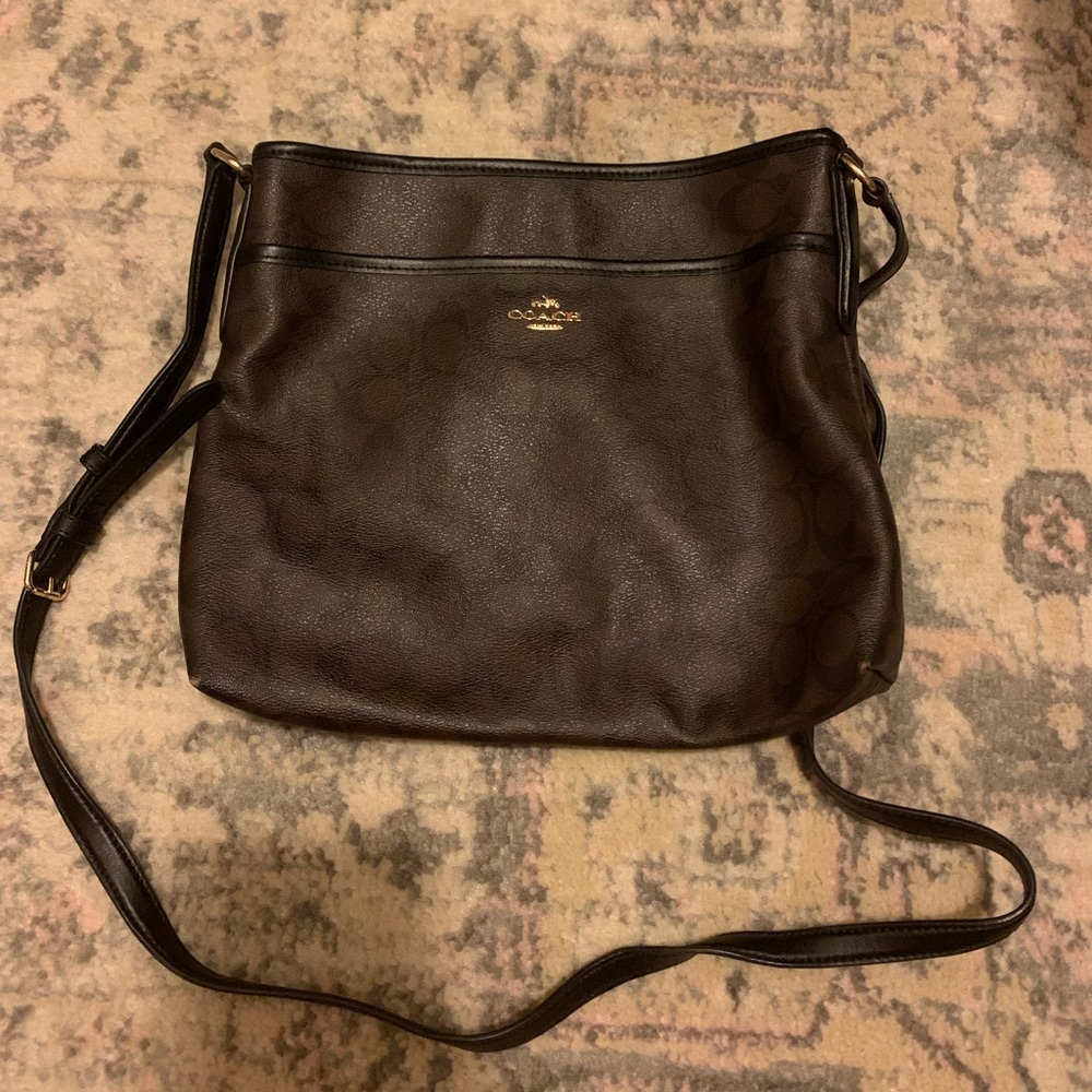 Brown coach crossbody